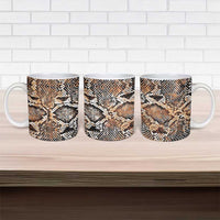 Wild Animal Skins Ceramic Mug Vintage Snake Skin Pattern - Wonder Print Shop