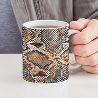 Wild Animal Skins Ceramic Mug Vintage Snake Skin Pattern - Wonder Print Shop