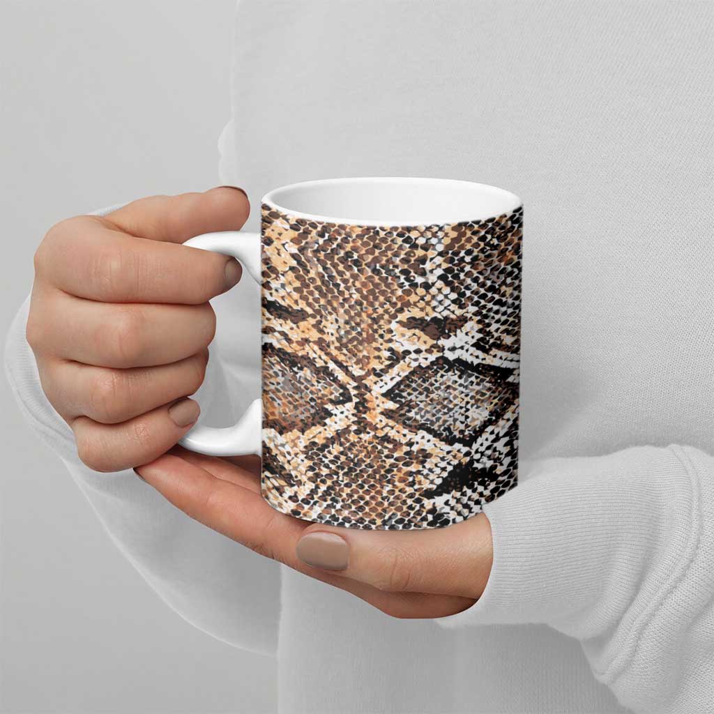 Wild Animal Skins Ceramic Mug Vintage Snake Skin Pattern - Wonder Print Shop