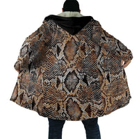 Wild Animal Skins Cloak Vintage Snake Skin Pattern - Wonder Print Shop