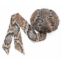 African Wild Animal Skins Easy Headwrap Vintage Snake Skin Pattern