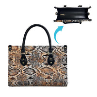 Wild Animal Skins Leather Bag Vintage Snake Skin Pattern - Wonder Print Shop