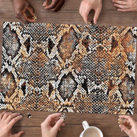 Wild Animal Skins Puzzle Vintage Snake Skin Pattern - Wonder Print Shop