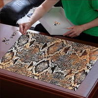 Wild Animal Skins Puzzle Vintage Snake Skin Pattern - Wonder Print Shop