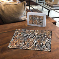 Wild Animal Skins Puzzle Vintage Snake Skin Pattern - Wonder Print Shop