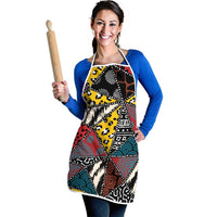 Wild Animal Skins Apron Triangles Pattern Afro Pattern Style - Wonder Print Shop