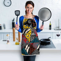 Wild Animal Skins Apron Triangles Pattern Afro Pattern Style - Wonder Print Shop