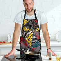 Wild Animal Skins Apron Triangles Pattern Afro Pattern Style - Wonder Print Shop