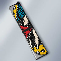Wild Animal Skins Auto Sun Shade Triangles Pattern Afro Pattern Style - Wonder Print Shop