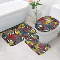 Wild Animal Skins Bathroom Set Triangles Pattern Afro Pattern Style - Wonder Print Shop
