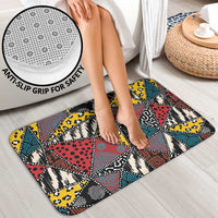 Wild Animal Skins Bathroom Set Triangles Pattern Afro Pattern Style - Wonder Print Shop