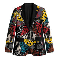 Wild Animal Skins Blazer Triangles Pattern Afro Pattern Style - Wonder Print Shop