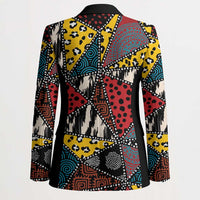 Wild Animal Skins Blazer Triangles Pattern Afro Pattern Style - Wonder Print Shop