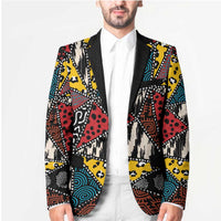 Wild Animal Skins Blazer Triangles Pattern Afro Pattern Style - Wonder Print Shop