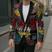 Wild Animal Skins Blazer Triangles Pattern Afro Pattern Style - Wonder Print Shop