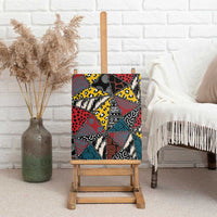 Wild Animal Skins Canvas Wall Art Triangles Pattern Afro Pattern Style - Wonder Print Shop