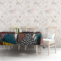 Wild Animal Skins Tablecloth Triangles Pattern Afro Pattern Style - Wonder Print Shop
