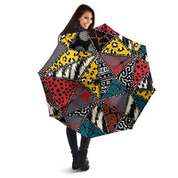 Wild Animal Skins Umbrella Triangles Pattern Afro Pattern Style - Wonder Print Shop