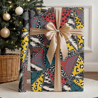 African Wild Animal Skins Wrapping Paper Triangles Pattern Afro Pattern Style - Wonder Print Shop