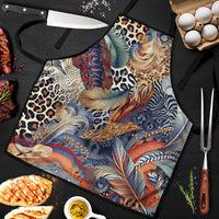 Wild Animal Skins Apron Unique Leopard Zebra And Snake Patterns - Wonder Print Shop