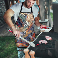 Wild Animal Skins Apron Unique Leopard Zebra And Snake Patterns - Wonder Print Shop