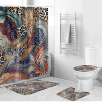 Wild Animal Skins Bathroom Set Unique Leopard Zebra And Snake Patterns - Wonder Print Shop
