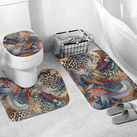 Wild Animal Skins Bathroom Set Unique Leopard Zebra And Snake Patterns - Wonder Print Shop