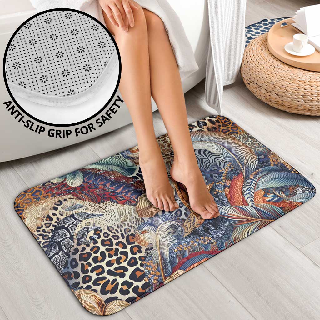Wild Animal Skins Bathroom Set Unique Leopard Zebra And Snake Patterns - Wonder Print Shop