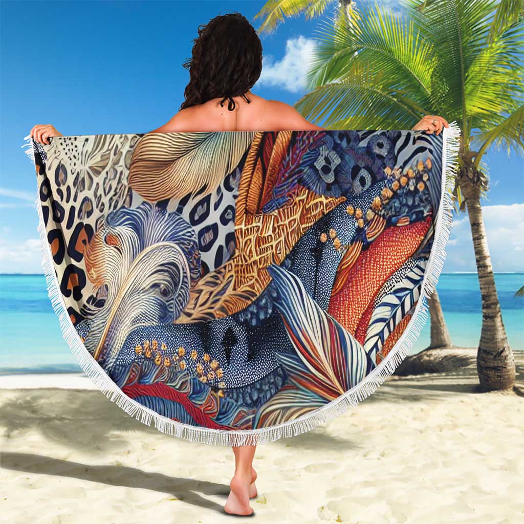 Wild Animal Skins Beach Blanket Unique Leopard Zebra And Snake Patterns - Wonder Print Shop
