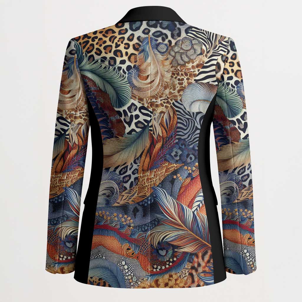 Wild Animal Skins Blazer Unique Leopard Zebra And Snake Patterns - Wonder Print Shop