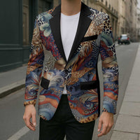 Wild Animal Skins Blazer Unique Leopard Zebra And Snake Patterns - Wonder Print Shop