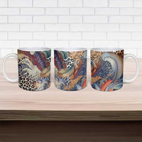 Wild Animal Skins Ceramic Mug Unique Leopard Zebra And Snake Patterns - Wonder Print Shop