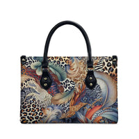 Wild Animal Skins Leather Bag Unique Leopard Zebra And Snake Patterns - Wonder Print Shop