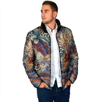 Wild Animal Skins Padded Jacket Unique Leopard Zebra And Snake Patterns - Wonder Print Shop