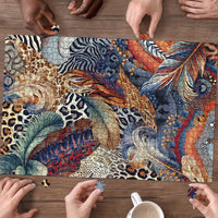 Wild Animal Skins Puzzle Unique Leopard Zebra And Snake Patterns - Wonder Print Shop