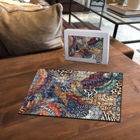 Wild Animal Skins Puzzle Unique Leopard Zebra And Snake Patterns - Wonder Print Shop