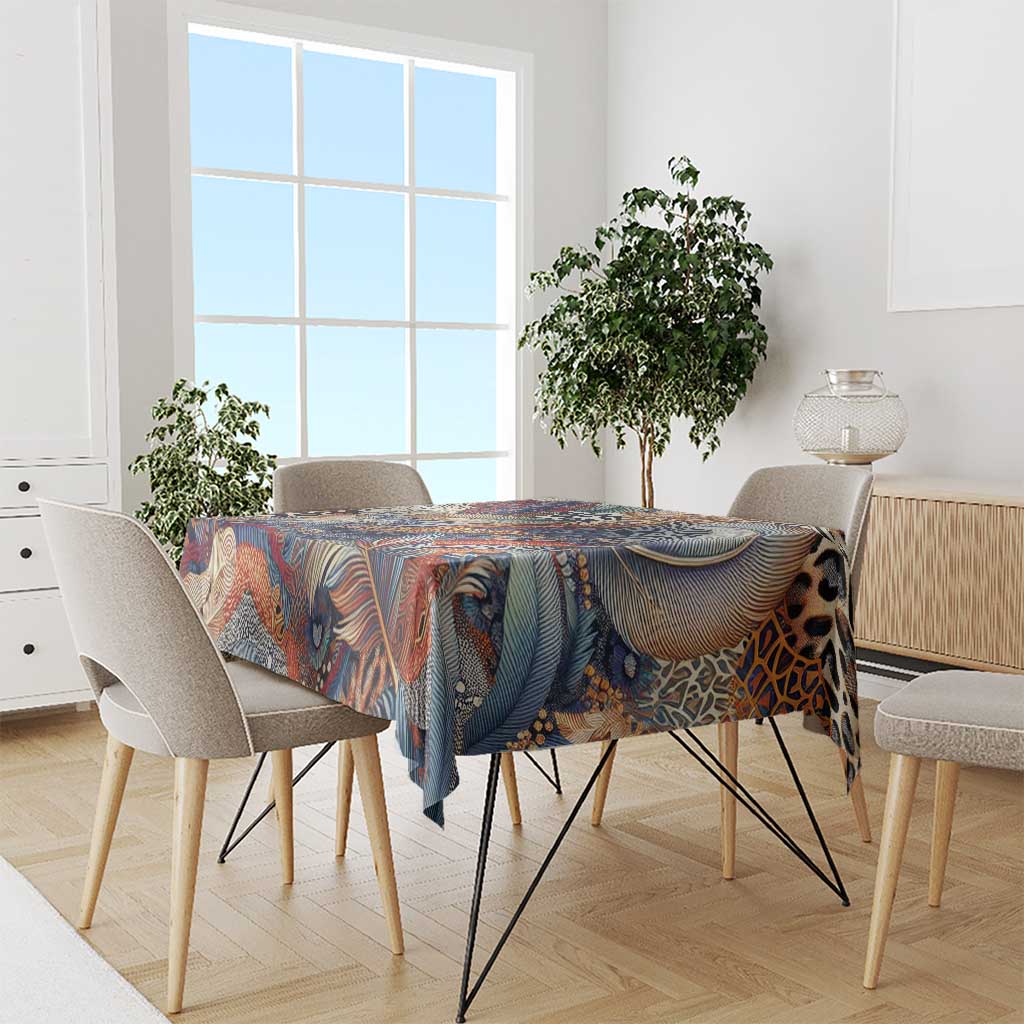 Wild Animal Skins Tablecloth Unique Leopard Zebra And Snake Patterns - Wonder Print Shop
