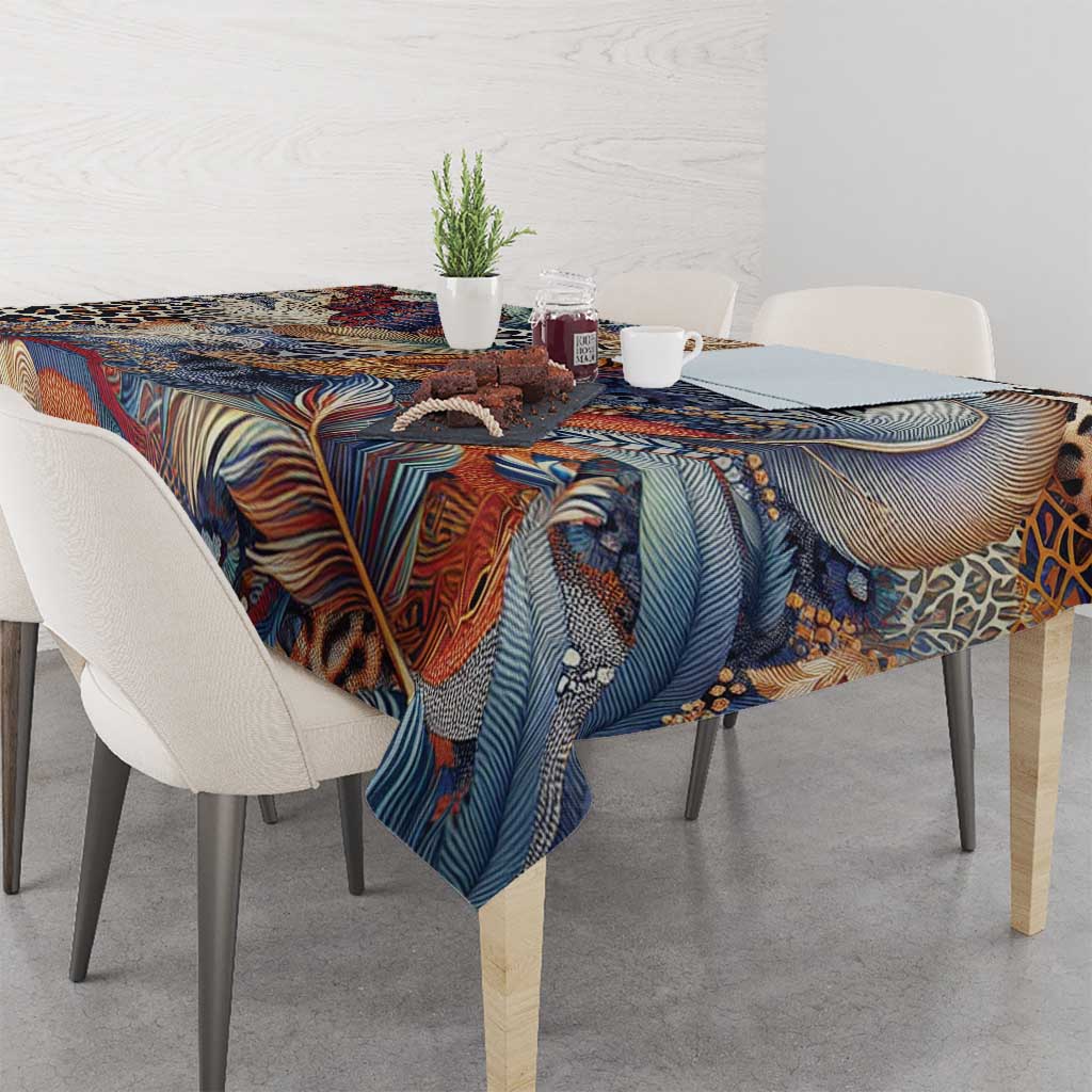 Wild Animal Skins Tablecloth Unique Leopard Zebra And Snake Patterns - Wonder Print Shop