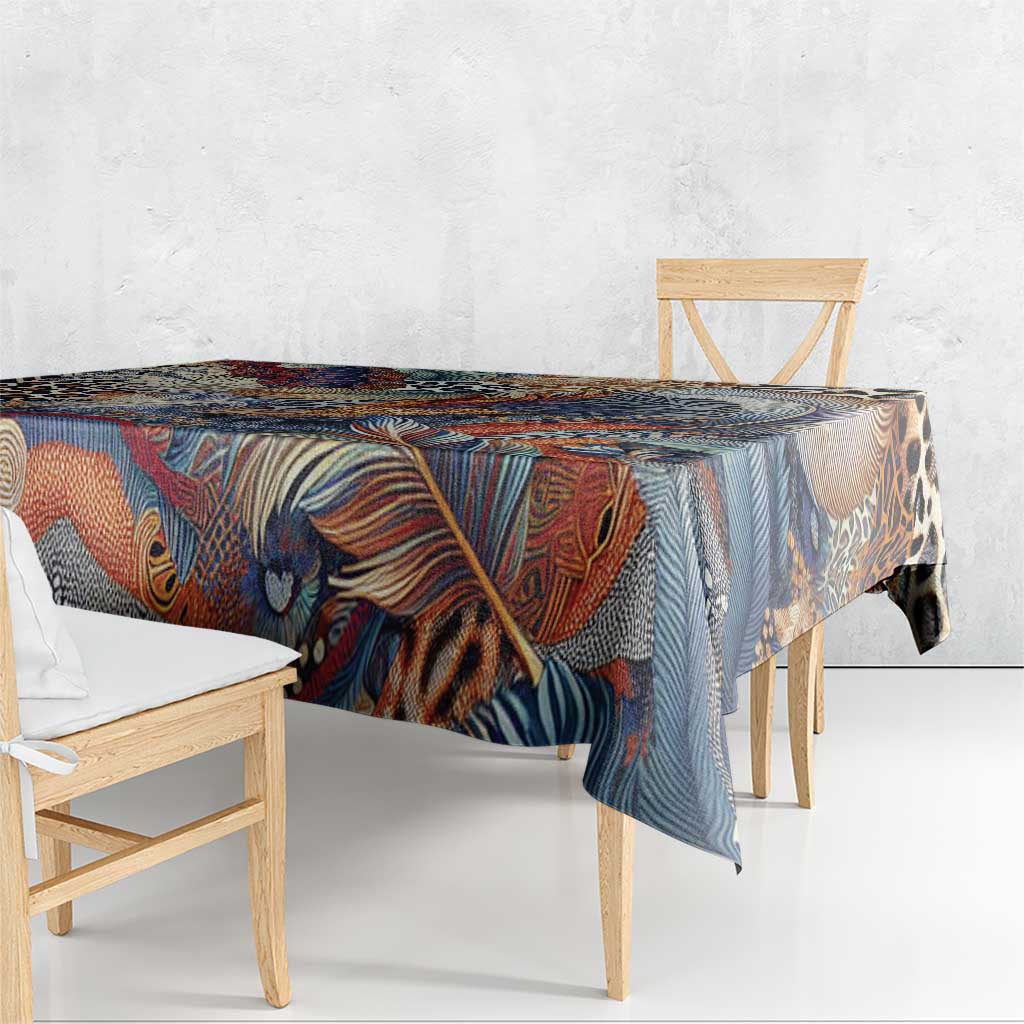 Wild Animal Skins Tablecloth Unique Leopard Zebra And Snake Patterns - Wonder Print Shop
