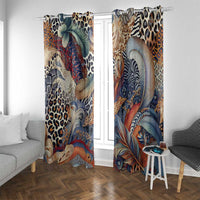 Wild Animal Skins Window Curtain Unique Leopard Zebra And Snake Patterns - Wonder Print Shop