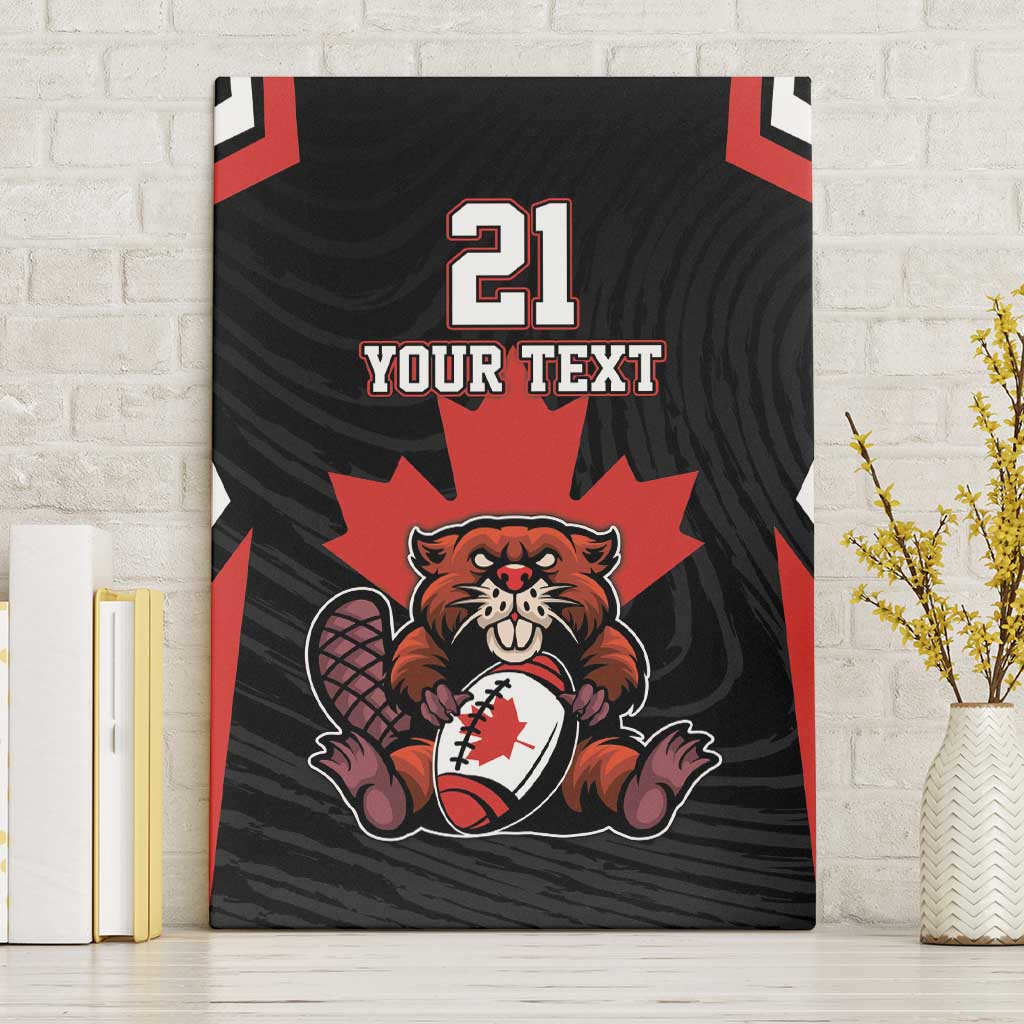 Custom Canada Rugby Pacific Canvas Wall Art Beaver and Maple Leaf LT9 - Wonder Print Shop