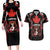 Custom Canada Rugby Pacific Couples Matching Long Sleeve Bodycon Dress and Hawaiian Shirt Beaver and Maple Leaf LT9 - Wonder Print Shop