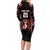 Custom Canada Rugby Pacific Family Matching Long Sleeve Bodycon Dress and Hawaiian Shirt Beaver and Maple Leaf LT9 - Wonder Print Shop