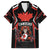 Custom Canada Rugby Pacific Family Matching Off The Shoulder Long Sleeve Dress and Hawaiian Shirt Beaver and Maple Leaf - Wonder Print Shop