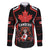 Custom Canada Rugby Pacific Family Matching Off The Shoulder Long Sleeve Dress and Hawaiian Shirt Beaver and Maple Leaf - Wonder Print Shop