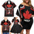 Custom Canada Rugby Pacific Family Matching Off Shoulder Short Dress and Hawaiian Shirt Beaver and Maple Leaf LT9 - Wonder Print Shop