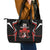 Custom Canada Rugby Pacific Leather Tote Bag Beaver and Maple Leaf