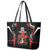 Custom Canada Rugby Pacific Leather Tote Bag Beaver and Maple Leaf