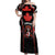 Custom Canada Rugby Pacific Off Shoulder Maxi Dress Beaver and Maple Leaf - Wonder Print Shop