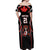 Custom Canada Rugby Pacific Off Shoulder Maxi Dress Beaver and Maple Leaf - Wonder Print Shop